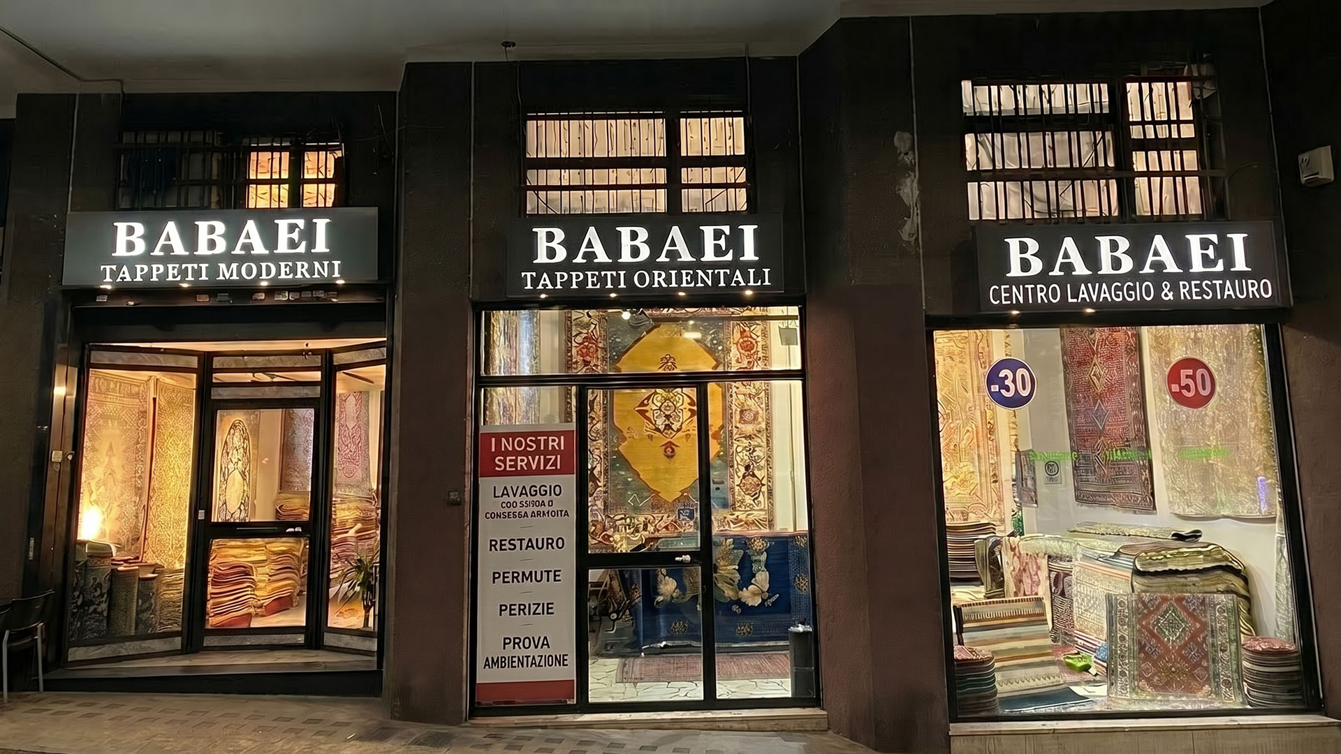 Tappeti orientali usati a Roma da Tappeti Babaei, vasta scelta di disegni e colori per ogni tipo di arredamento.