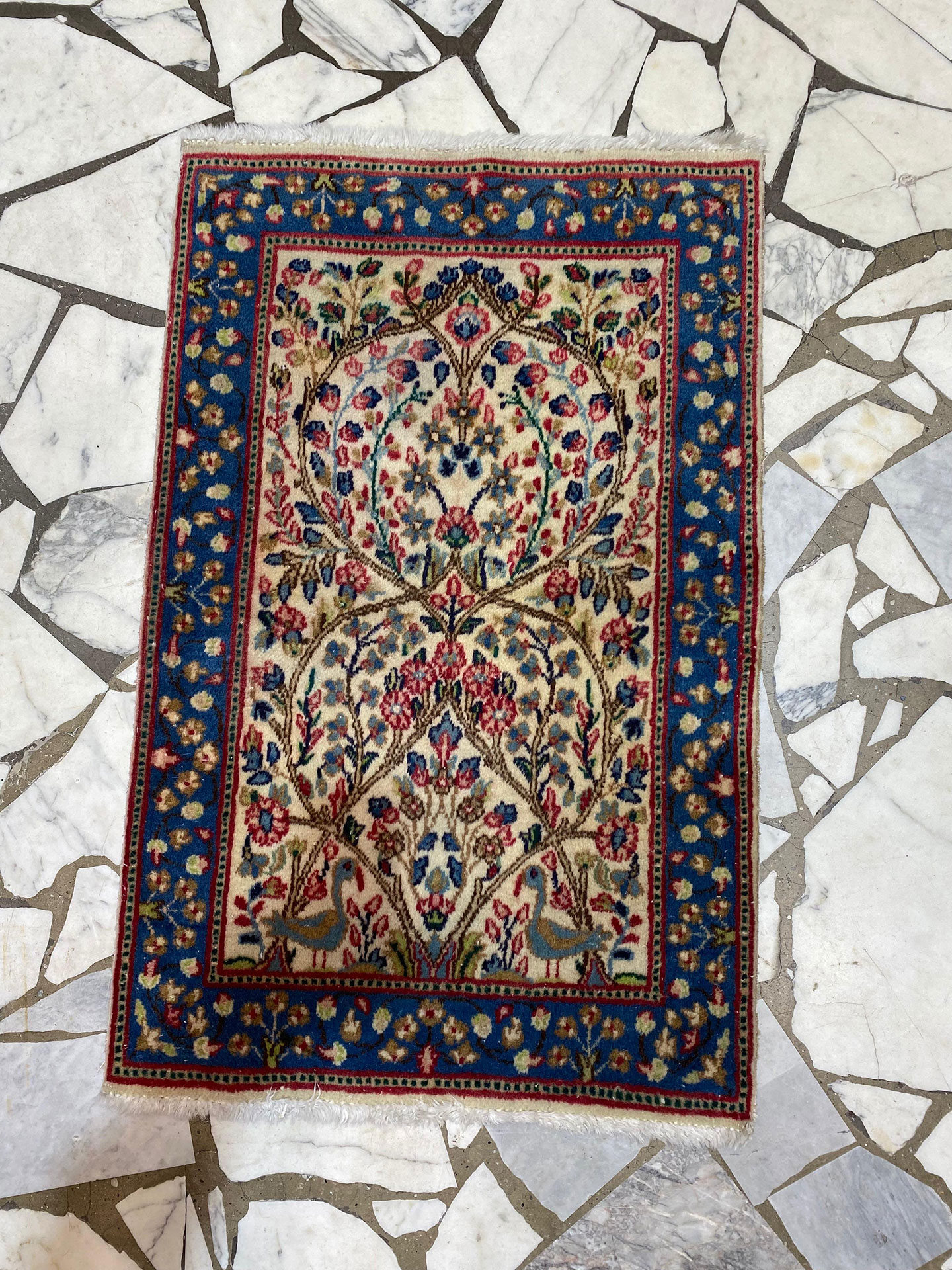 tappeto kirman 90x60 cm