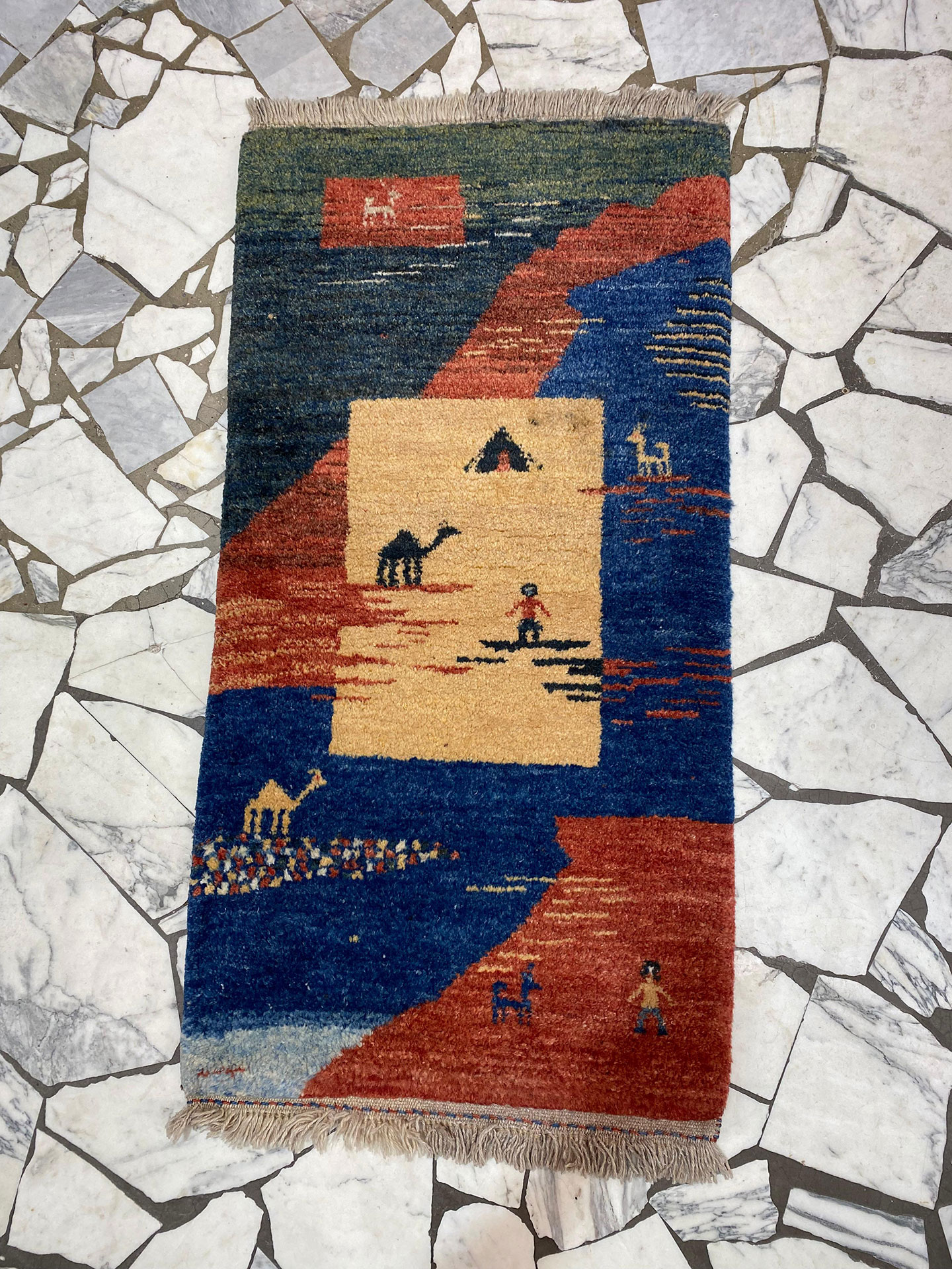 tappeto gabbeh 135x70 cm