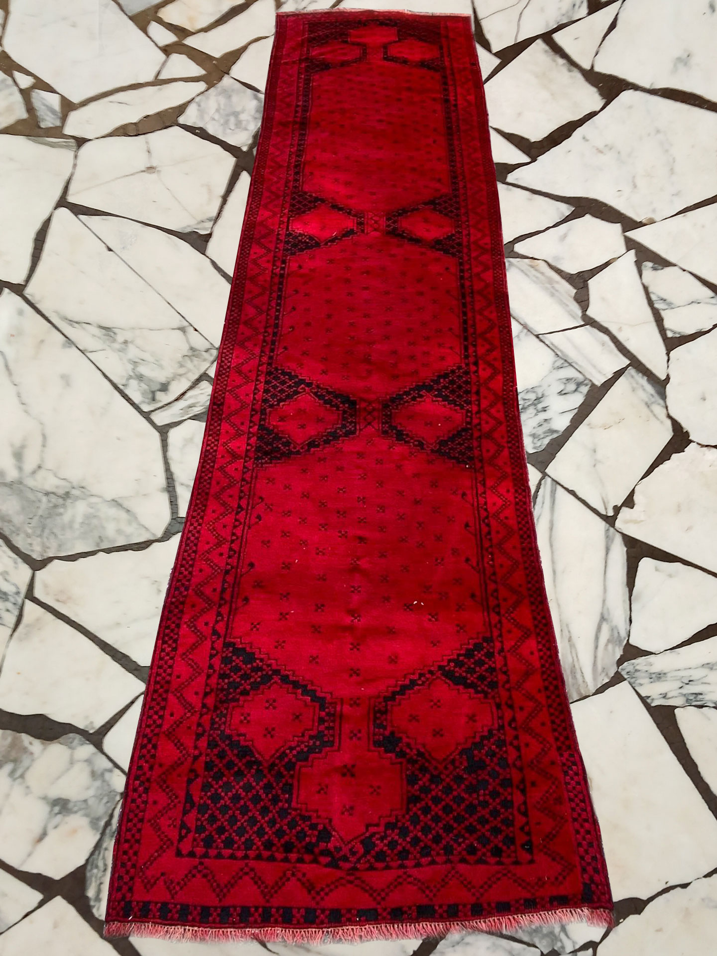 tappeto afgano guida 420x103 cm