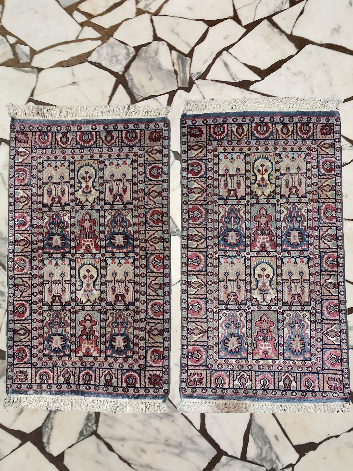 tappeto agra seta - coppia 100x56 cm