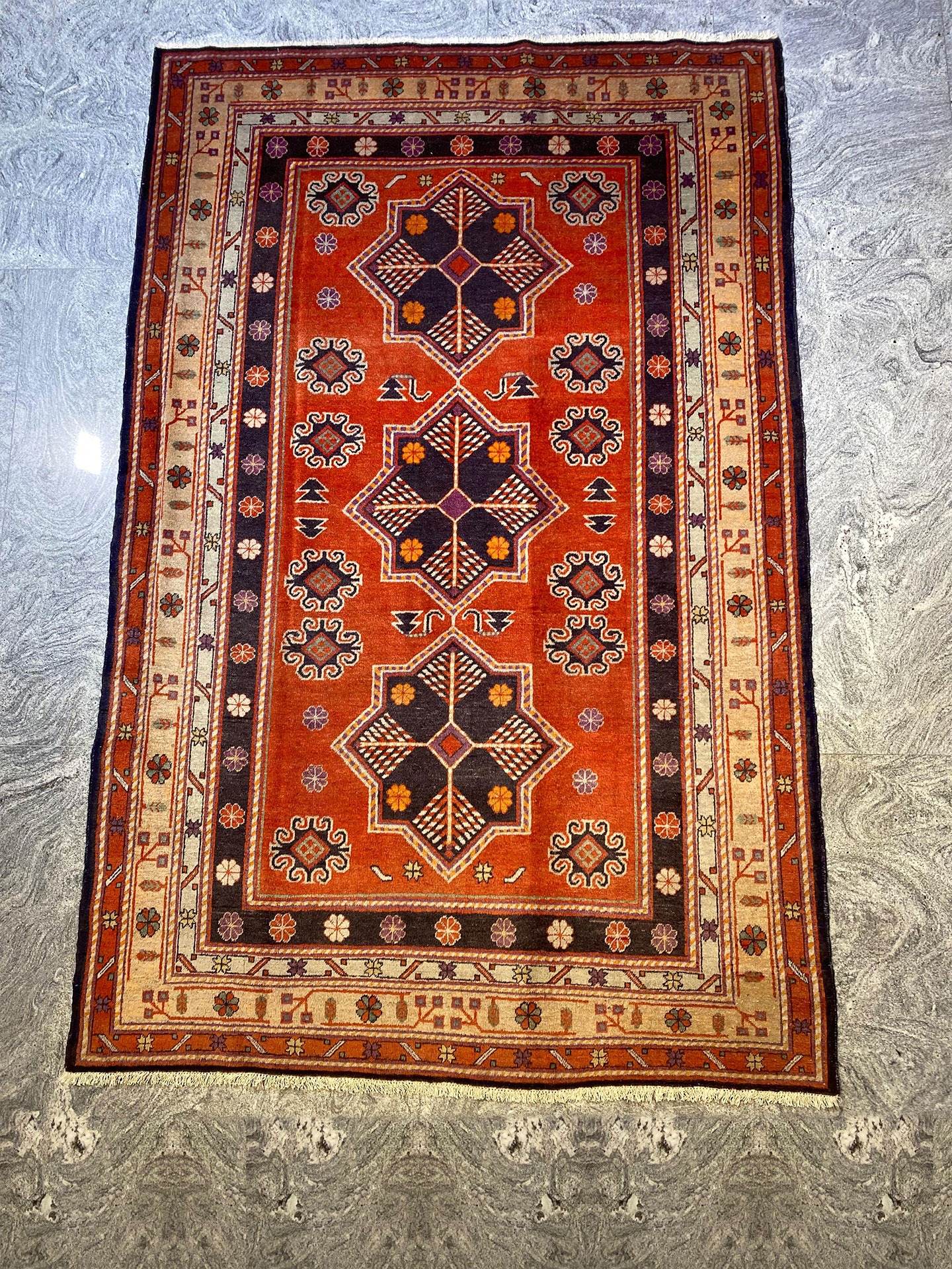 tappeto samarcanda d'epoca 255x160 cm