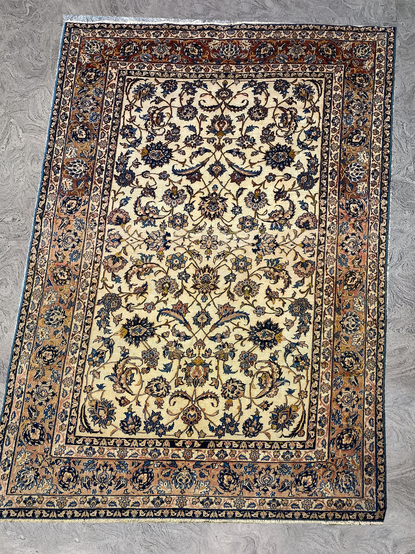 tappeto isfahan antico 142x203 cm
