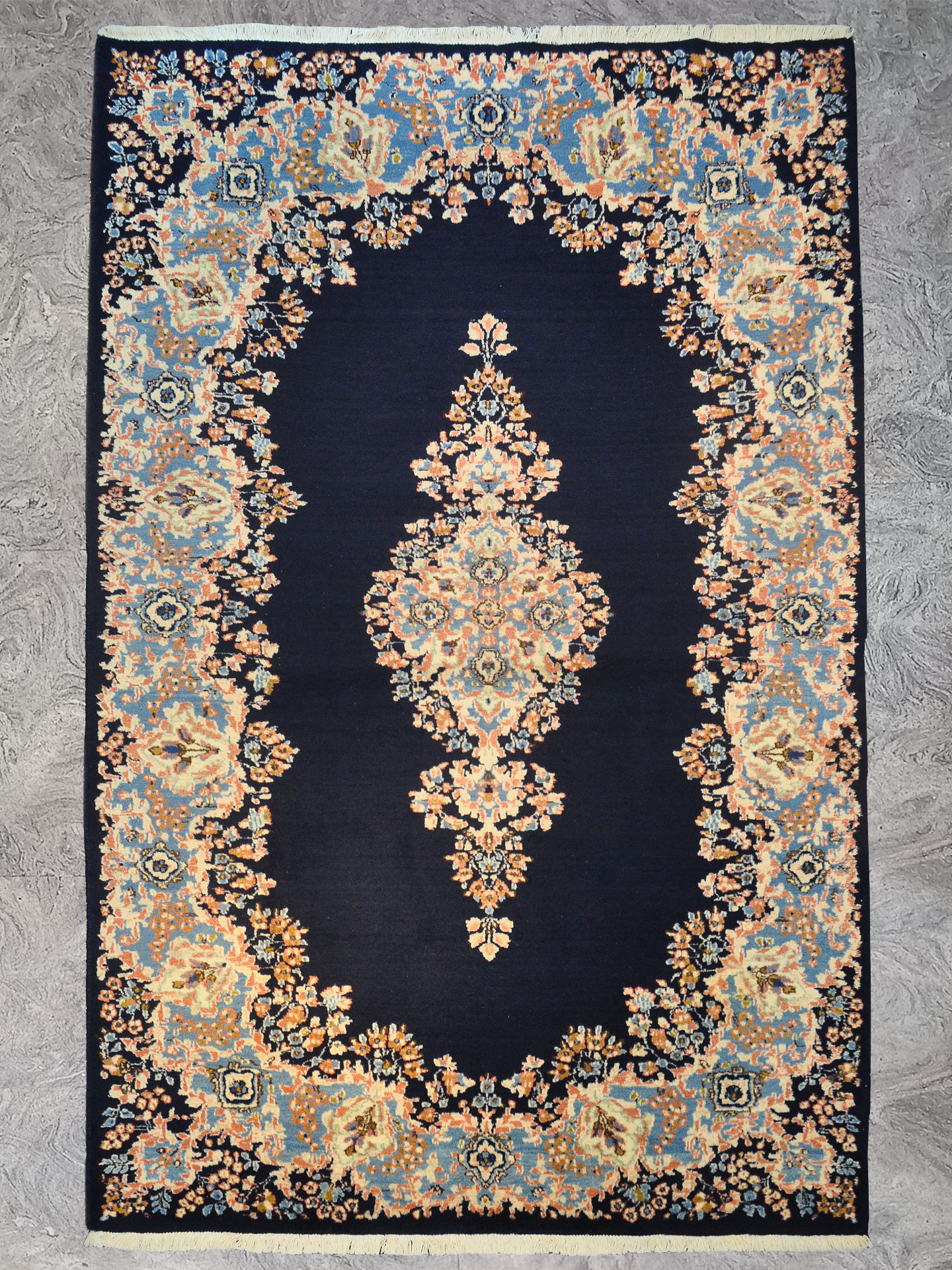 Tappeto Kirman Imperiale 160x240 cm Tappeto Kirman Imperiale usato 160x240 cm codice 1079b