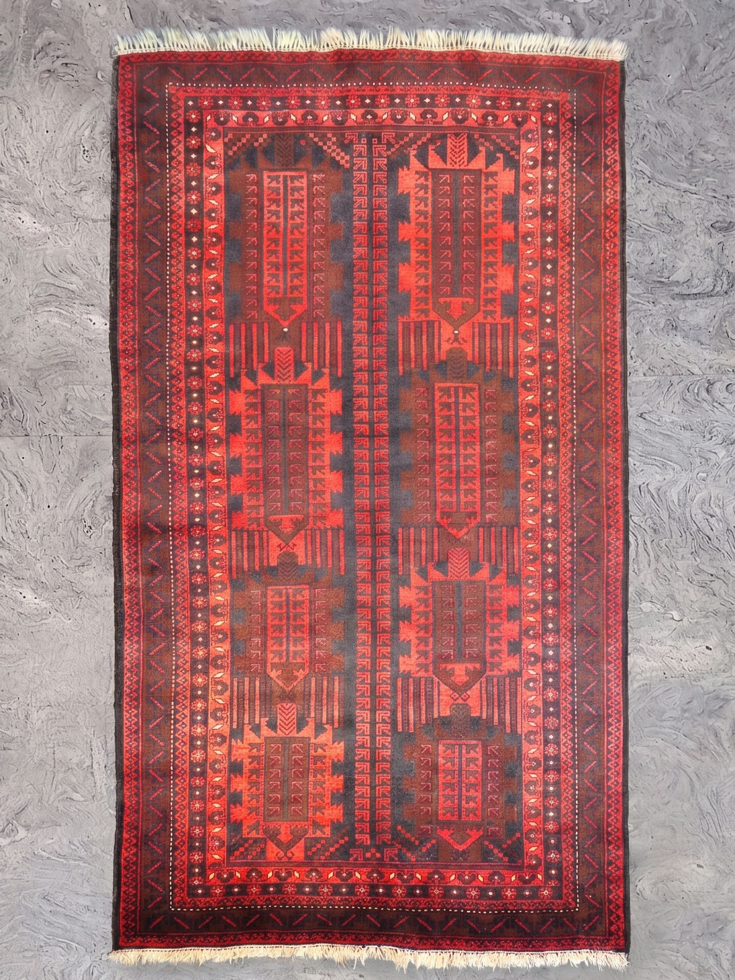 Tappeto Belucistan 125x200 cm Tappeto Belucistan usato 125x200 cm codice 1121b