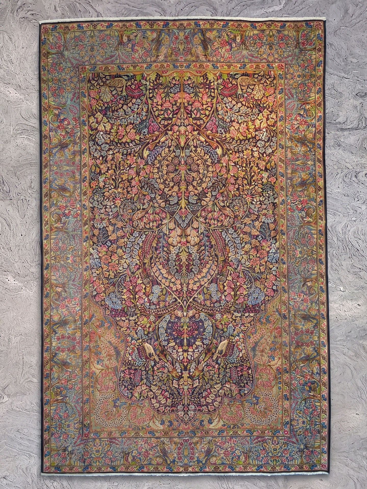 Tappeto Kirman Laver usato 150x245 cm codice 1466b
