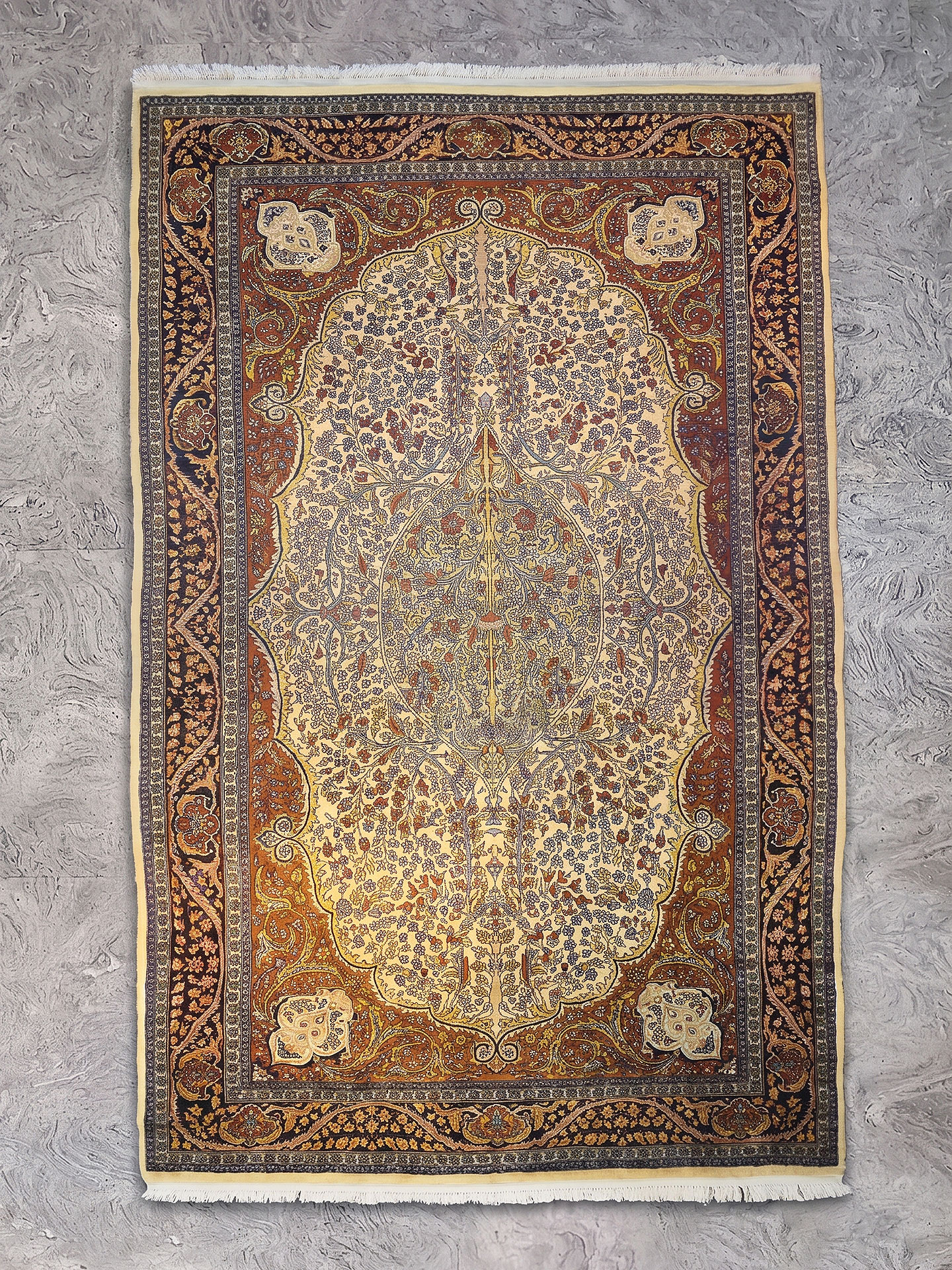 Tappeto Doppio Nodo 142x230 cm Tappeto Doppio Nodo usato 142x230 cm codice 1523b