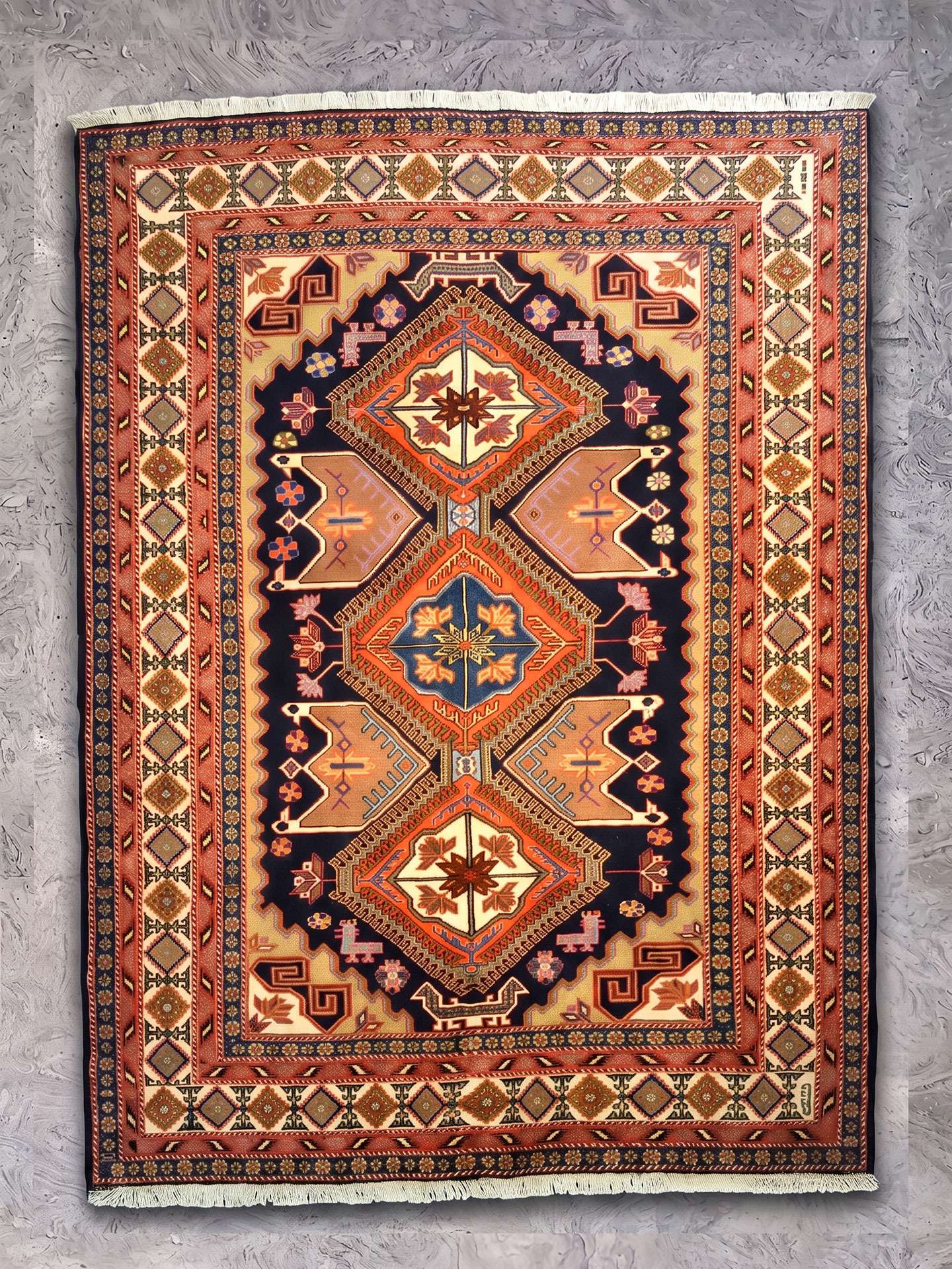 Tappeto Erivan 130x190 cm Tappeto Erivan usato 130x190 cm codice 1146b